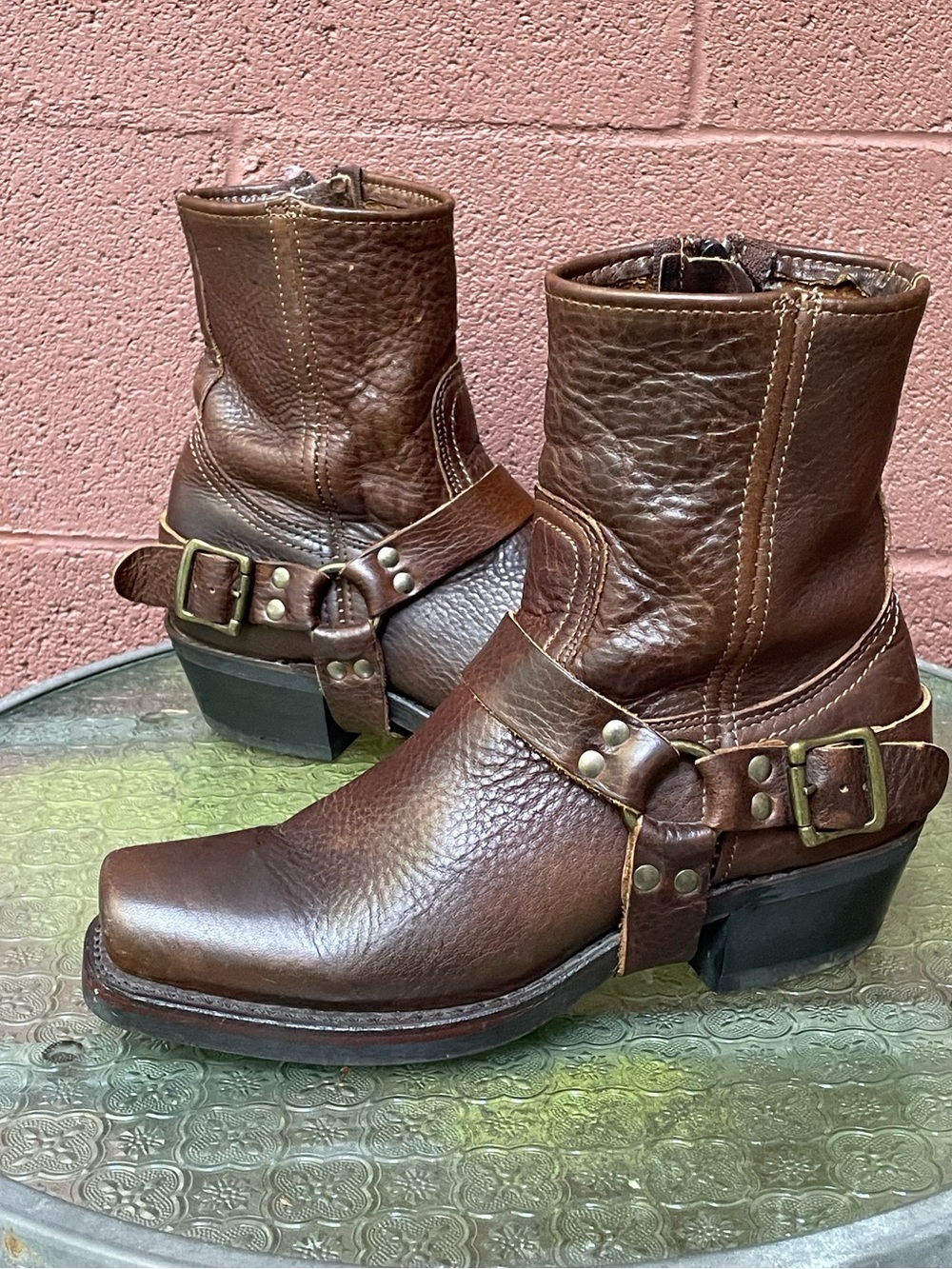 Frye Harness Leather  Leather Boots Size 8 Woman’s